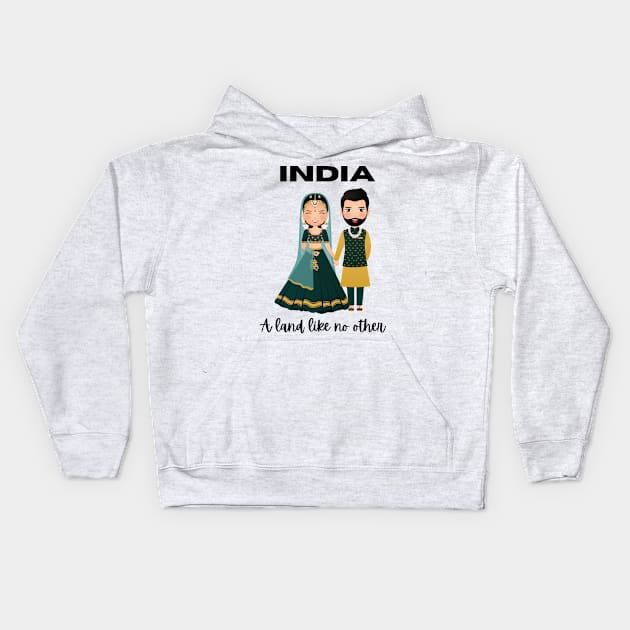 India a land like no other | I love India Kids Hoodie by TheMugzzShop